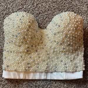 Pearl and Diamond Crop Top